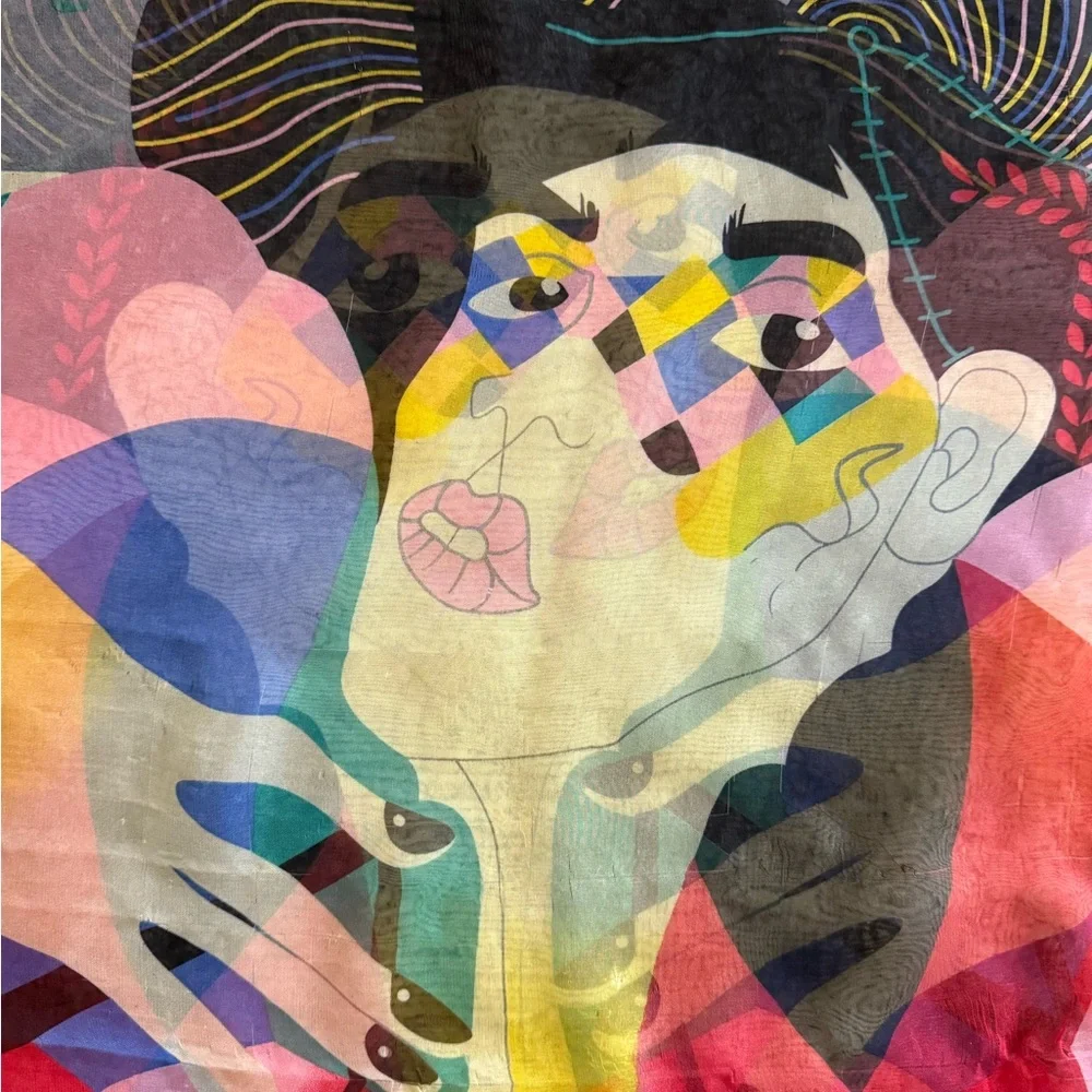 MIU MIU Multicolor Graphic Scarf
